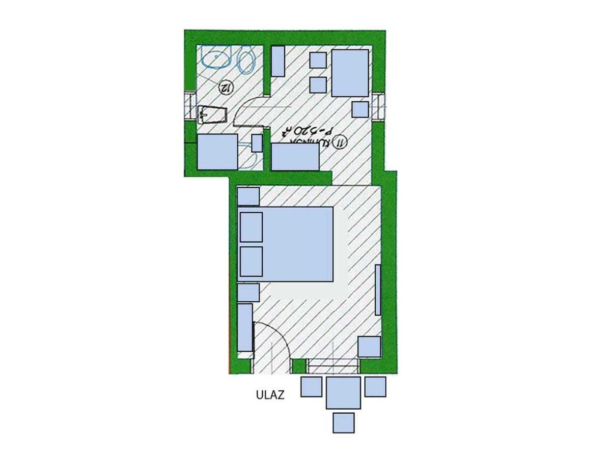 Studio Apartment Blue Window 비오그라드나모루 외부 사진